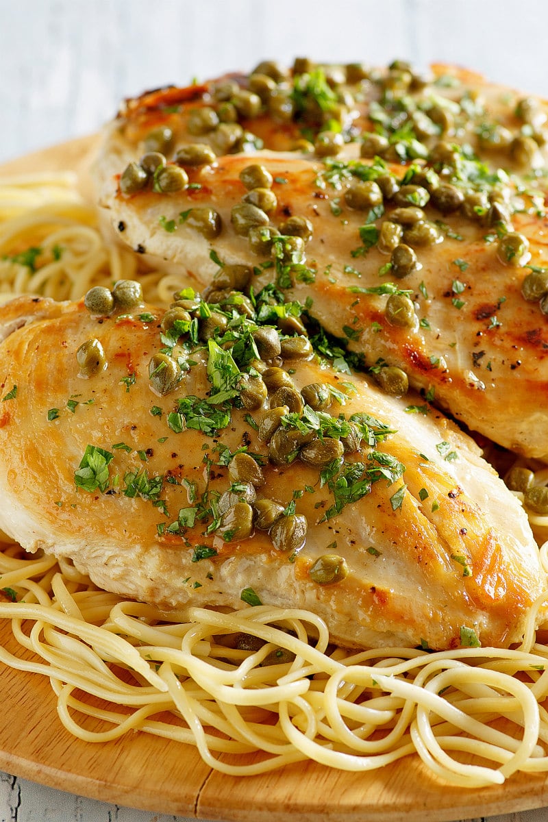 Chicken with Lemon Caper Sauce - Recipe Girl