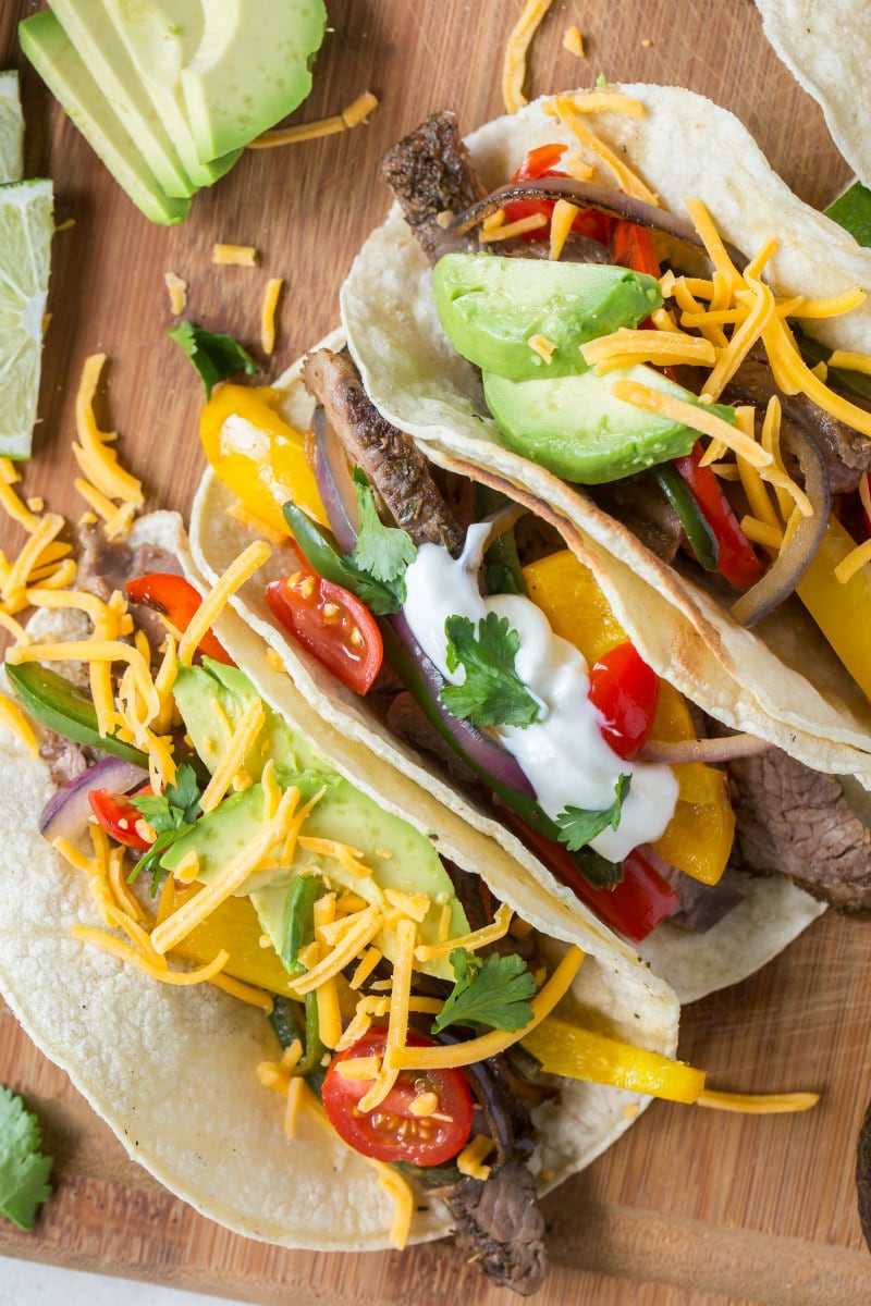 flank steak tacos