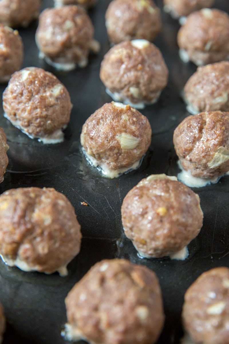 Swedish Meatballs just out of the oven