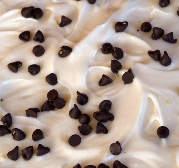 Cream Cheese Frosting with Chocolate Chips
