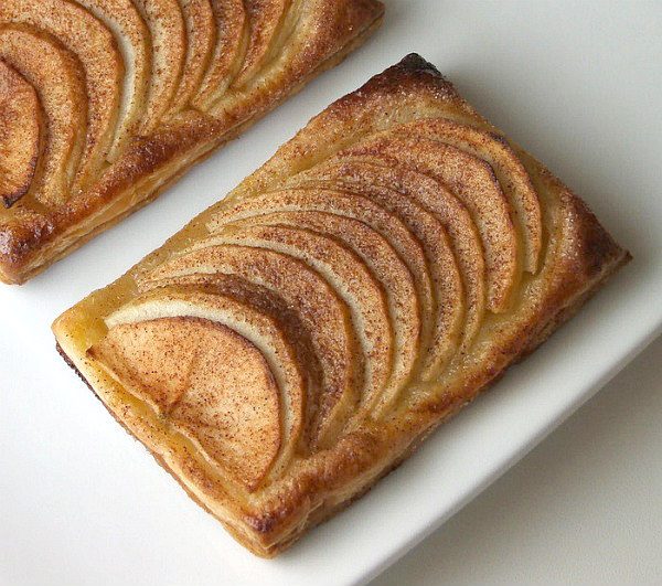 two Maple Apple Tartlets on a white plate