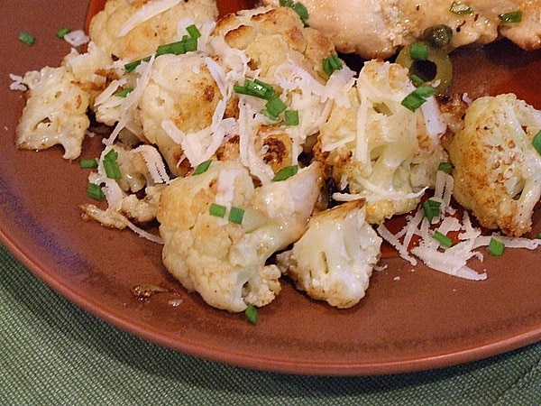 oven roasted cauliflower