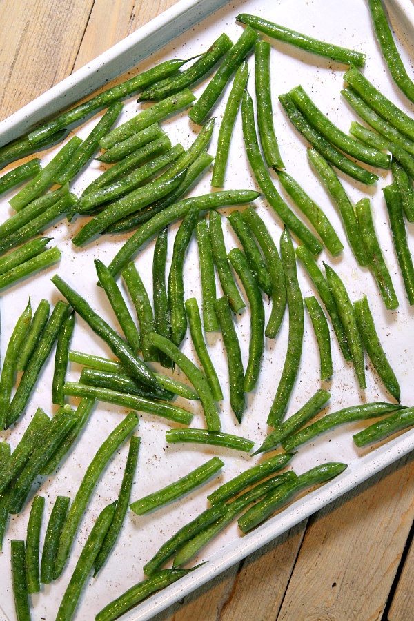 Making Oven Roasted Green Beans