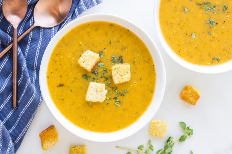 Zucchini Fresh Oregano Soup Recipe Girl