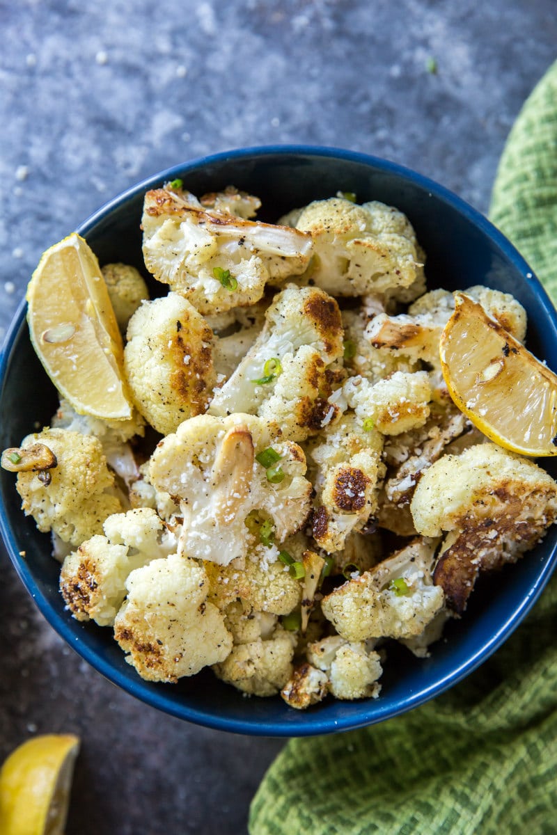 Oven roasted cauliflower