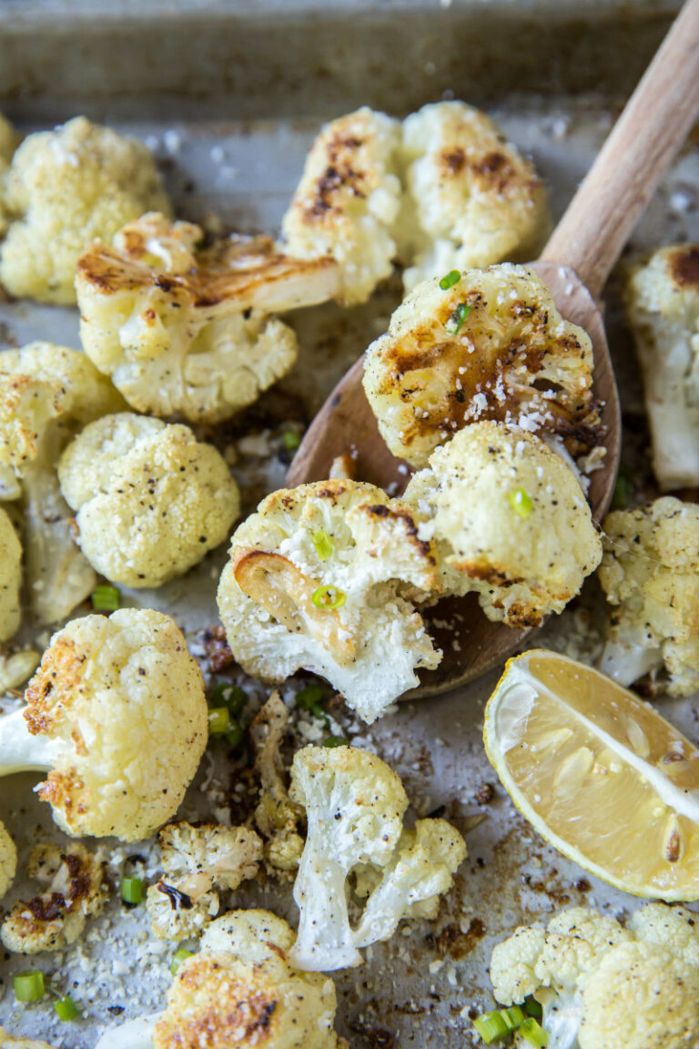Oven Roasted Cauliflower with Garlic and Lemon Recipe Girl