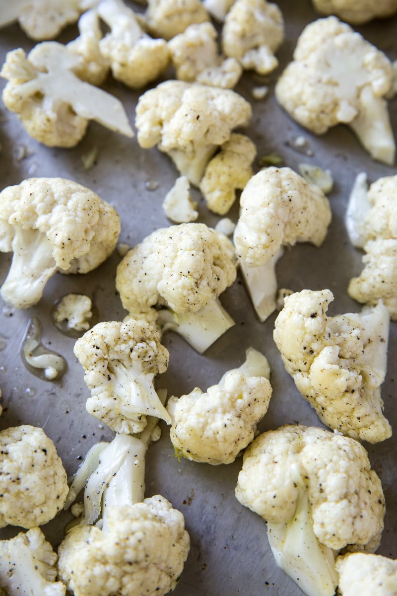 making oven roasted cauliflower