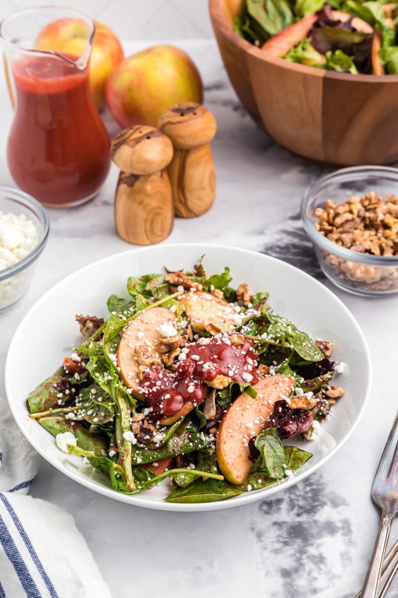 bowl of salad on a table