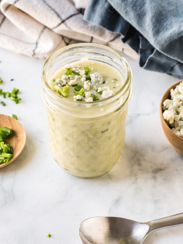 jar of blue cheese steak sauce