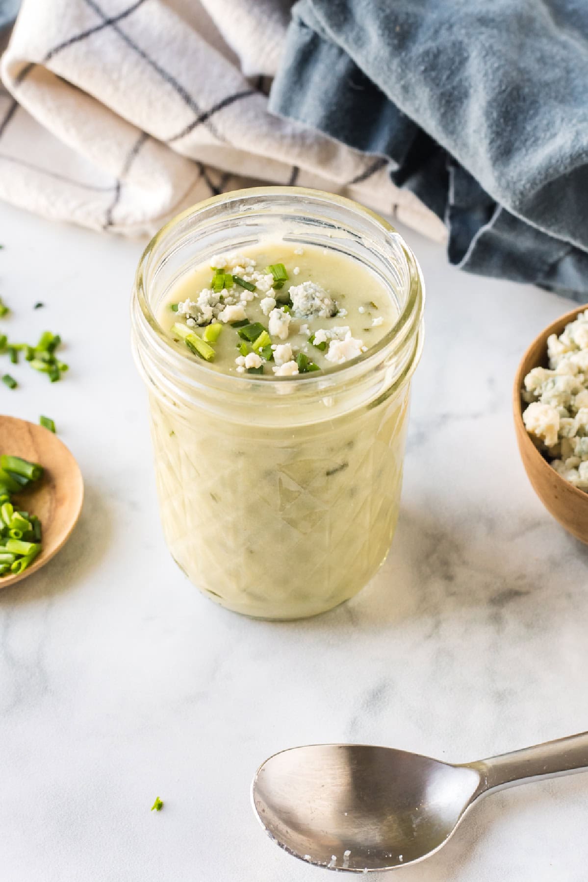 jar of blue cheese steak sauce