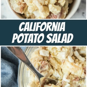 pinterest collage image for california potato salad