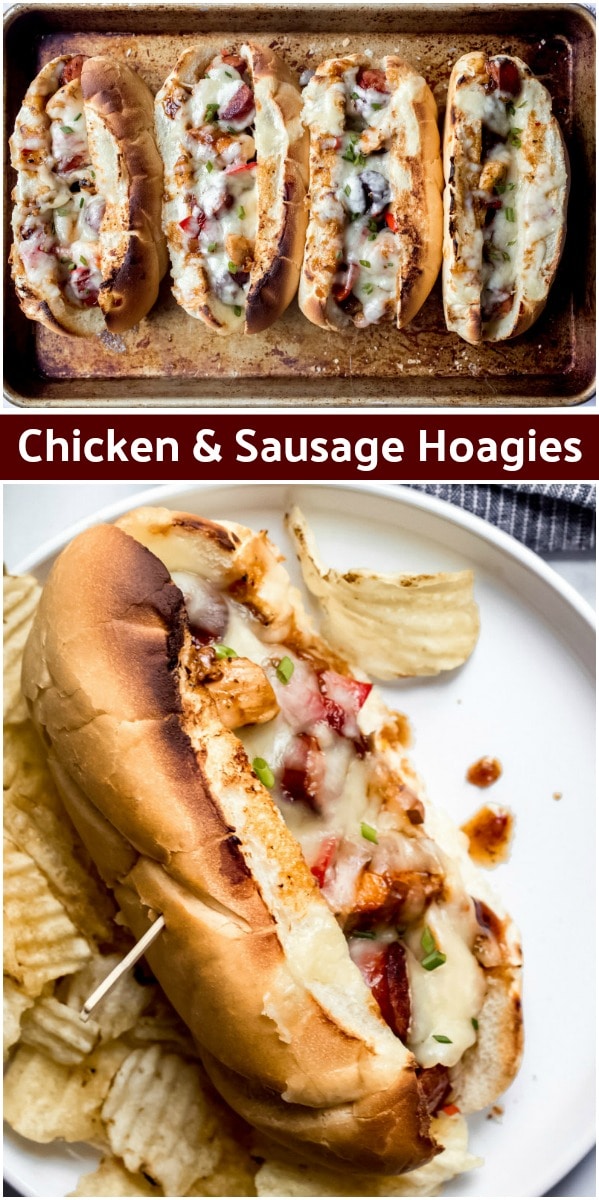 Chicken and Sausage Hoagies Recipe Girl