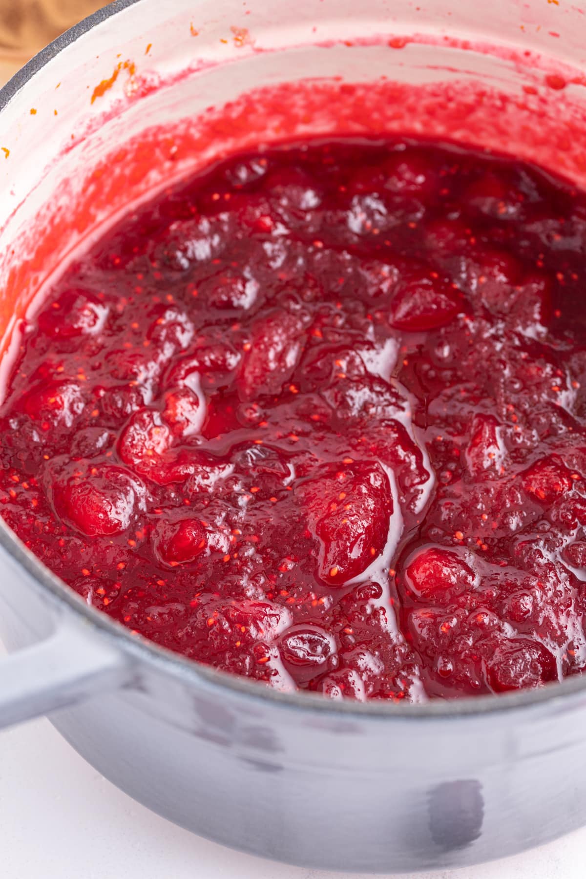 pot of classic cranberry sauce