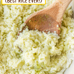 pinterest image for coconut ginger rice