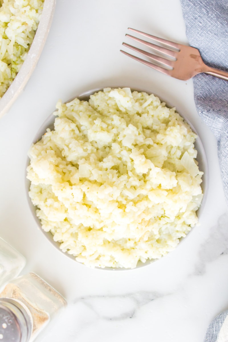 coconut ginger rice in a bowl