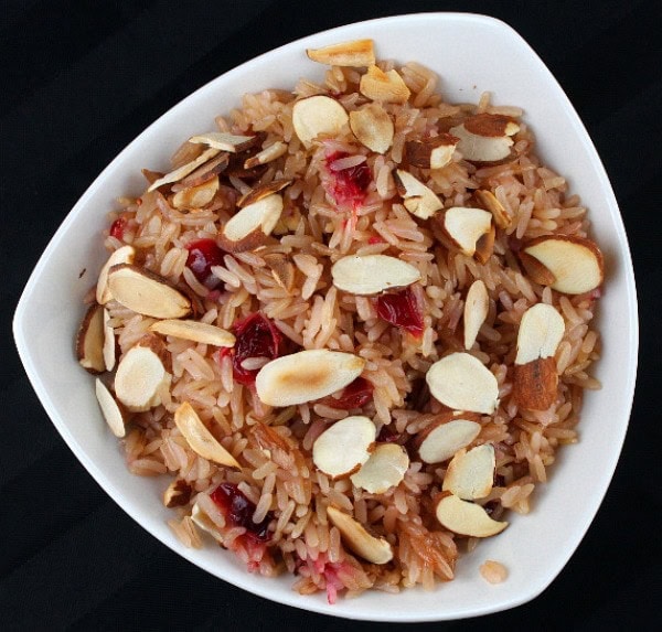 Cranberry Rice Pilaf recipe from RecipeGirl.com