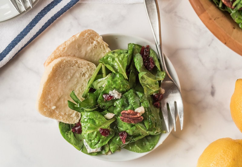 Cranberry Spinach Salad with Recipe Girl