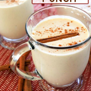 pinterest image for eggnog punch