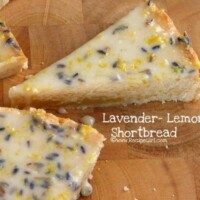 Lemon Shortbread with Lemony Lavender Icing