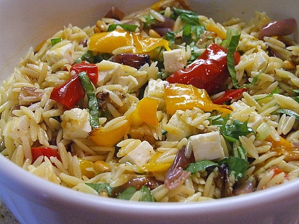 Orzo with Roasted Vegetables