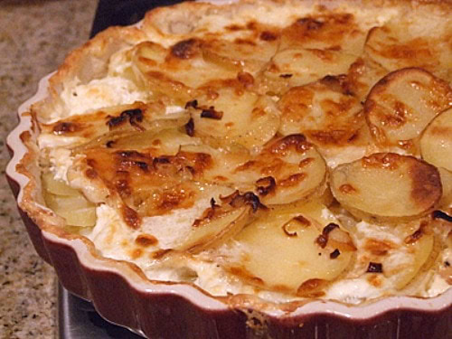 potato leek gratin