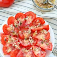 Shallot Mustard Tomato Salad