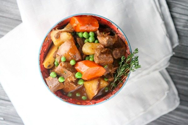 serving of Slow Cooker Beef Stew