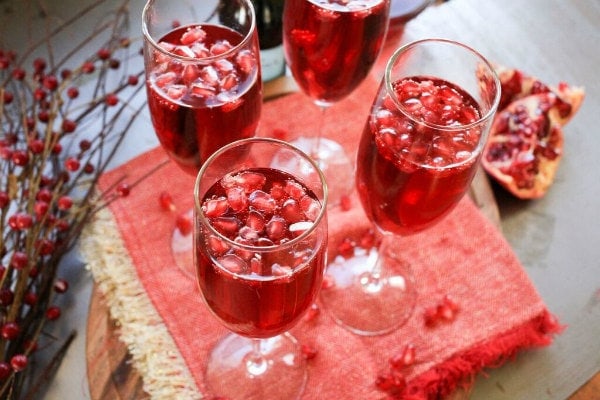 Sparkling Pomegranate Cocktails