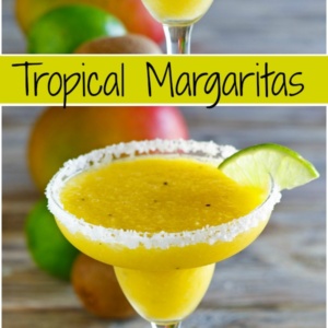 pinterest collage image for tropical margarita