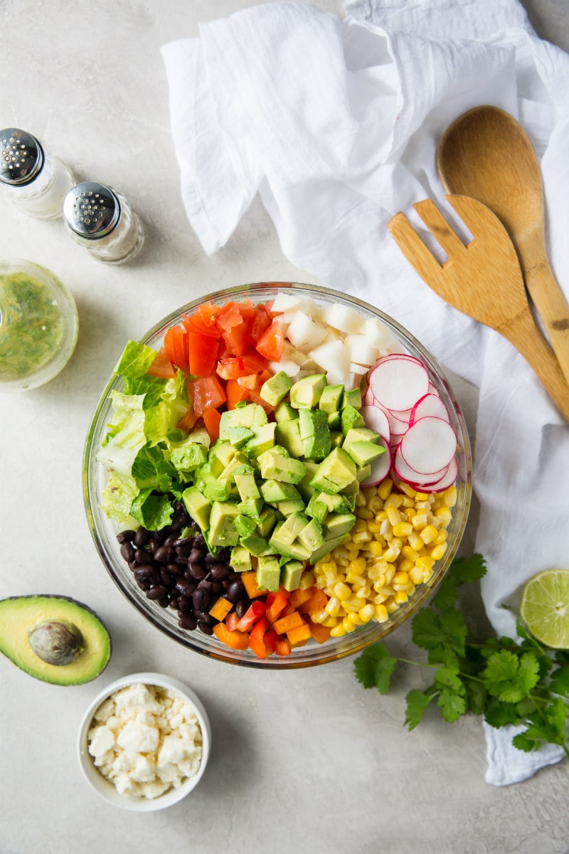 Ingredients for Mexican Chopped Salad