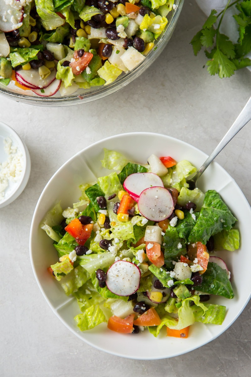 Serving of Mexican Chopped Salad