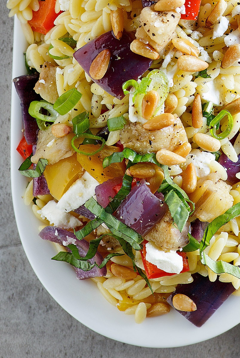 Orzo With Roasted Vegetables Recipe Girl