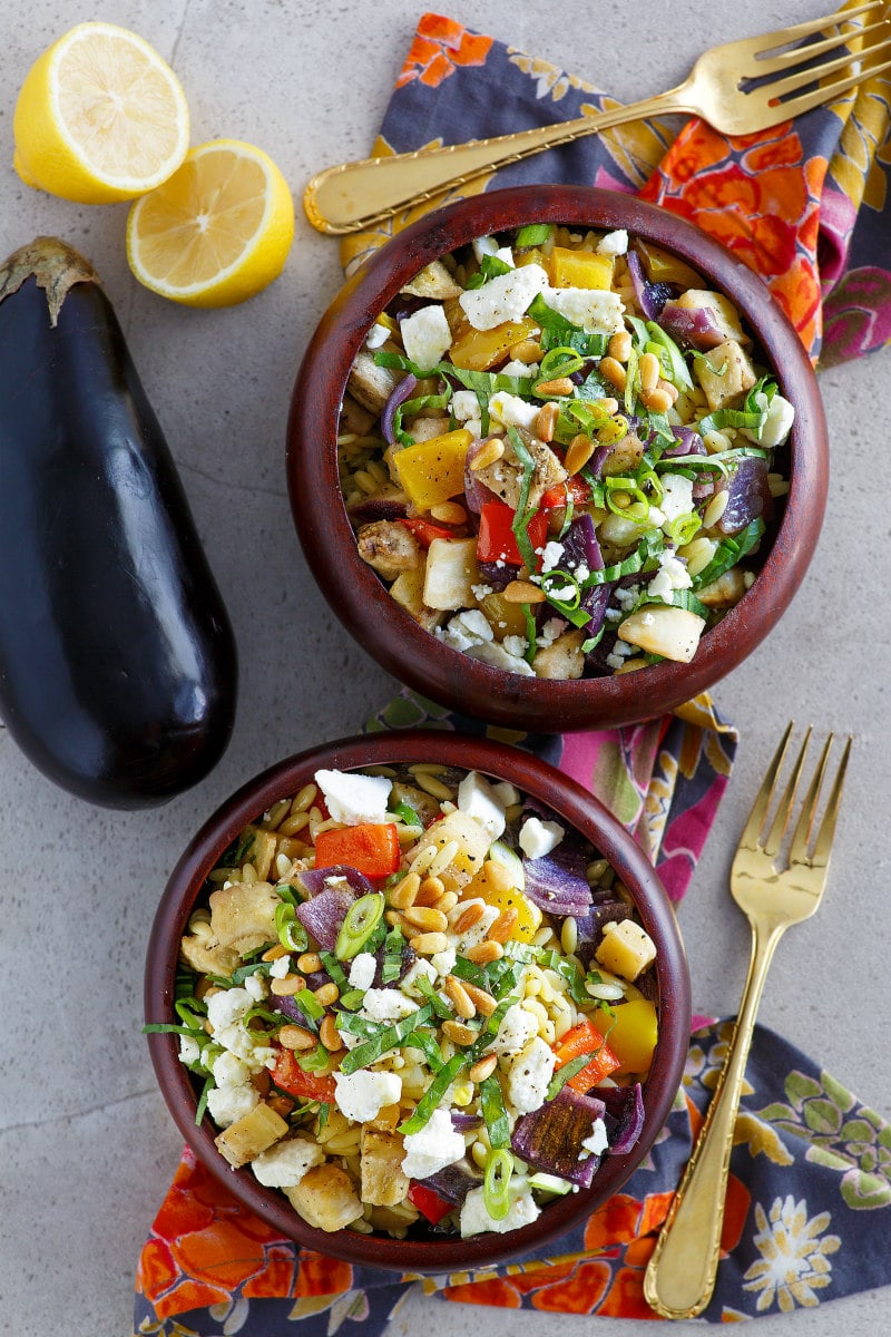 serving of Orzo with Roasted Vegetables