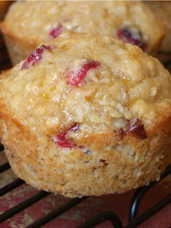 cranberry whole grain muffins