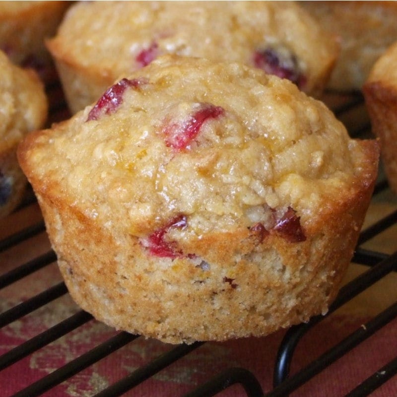 cranberry whole grain muffins