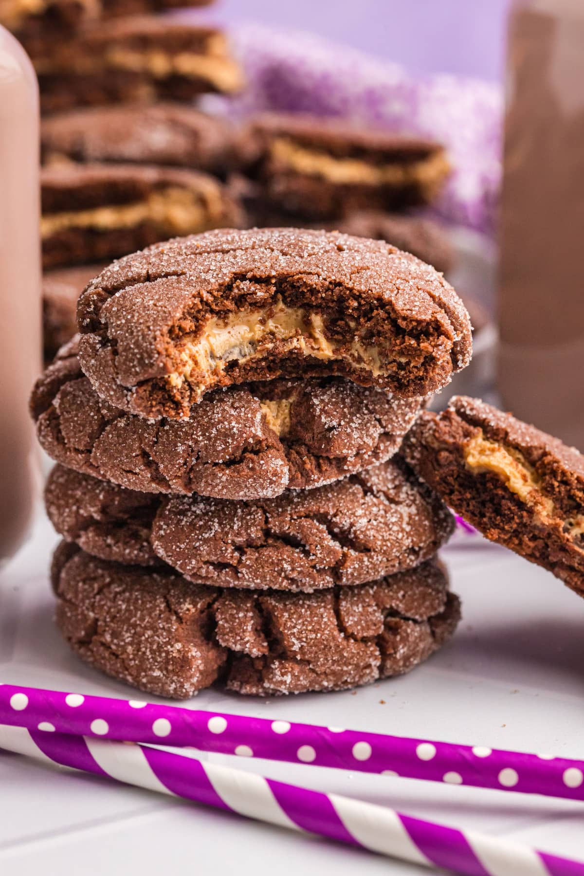 stack of magic in the middles cookies