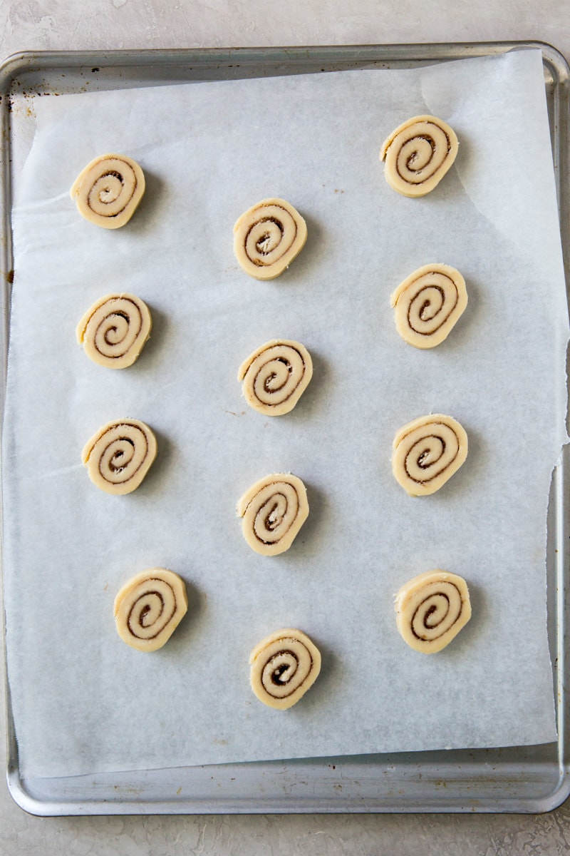 Cinnamon Bun Cookies ready for the oven