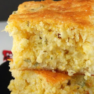 pinterest pin for brown butter cornbread