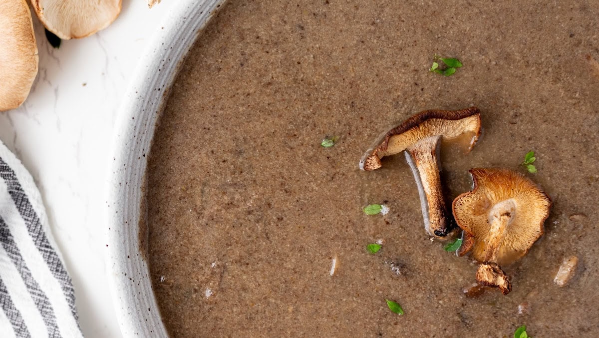 Roasted Mushroom Soup