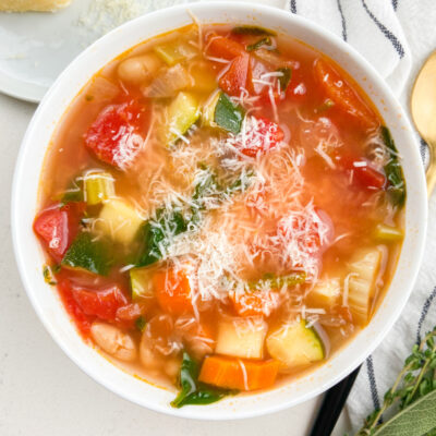 bowl of tuscan vegetable soup