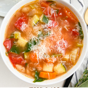 pinterest image for tuscan vegetable soup