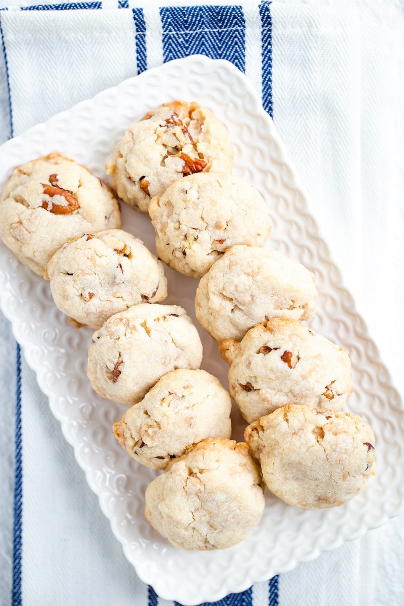 Tray of Butter Brickle and Pecan Cookies