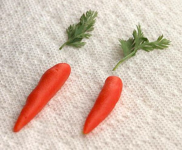 Making Marzipan Carrots