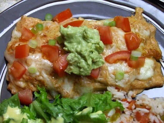 Creamy Chicken Enchiladas