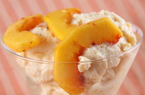 Fresh Peach Ice Cream