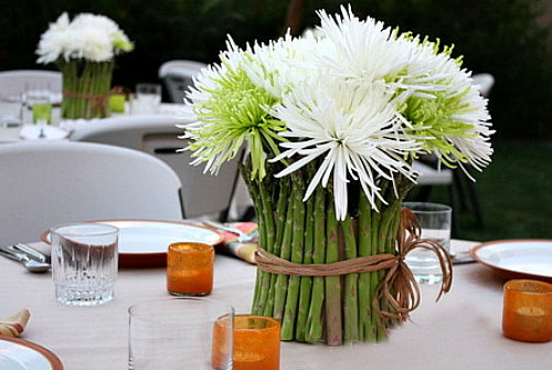 Table centerpiece for Labor Day Gourmet Grilling Party