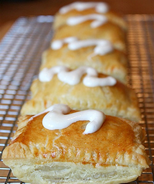 Peanut Butter S'Mores Turnovers with marshmallow