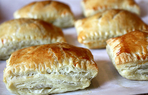 Peanut Butter S'Mores Turnovers out of the oven