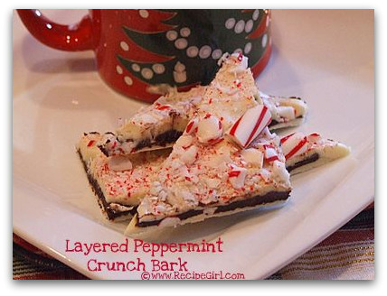 Layered Peppermint Crunch Bark
