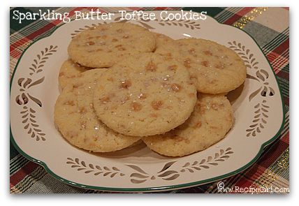 Sparkling Butter Toffee Cookies